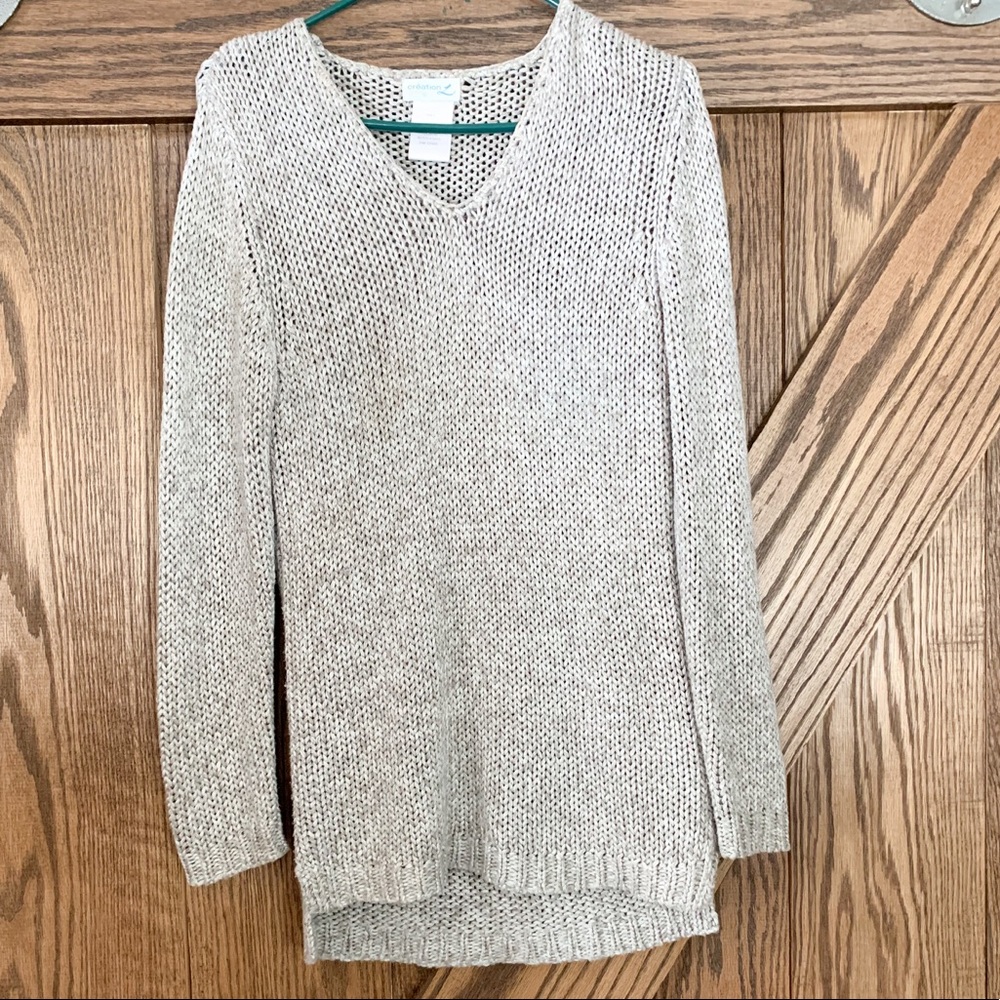 Creation L Knit V-Neck Sweater
